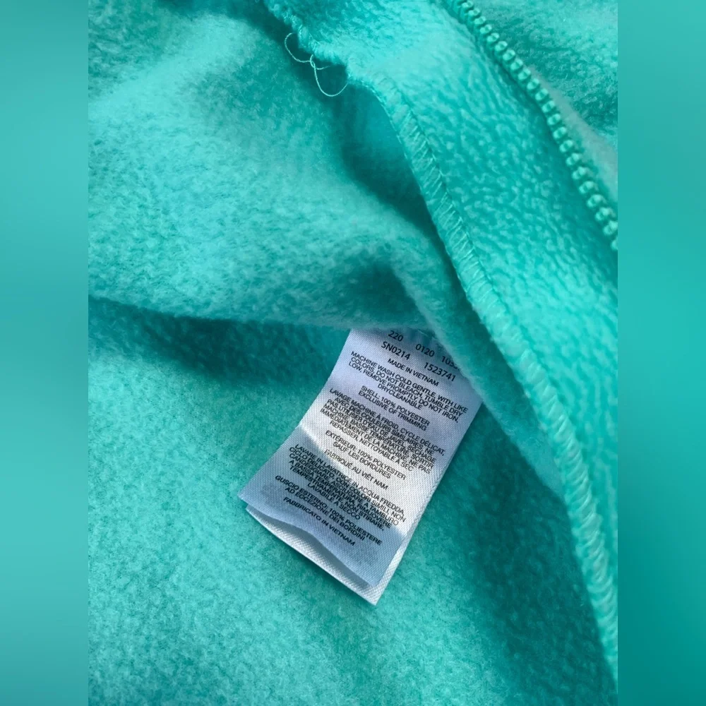 Columbia Size 12-18 Months Teal Fleece Tiny Bear II Bunting